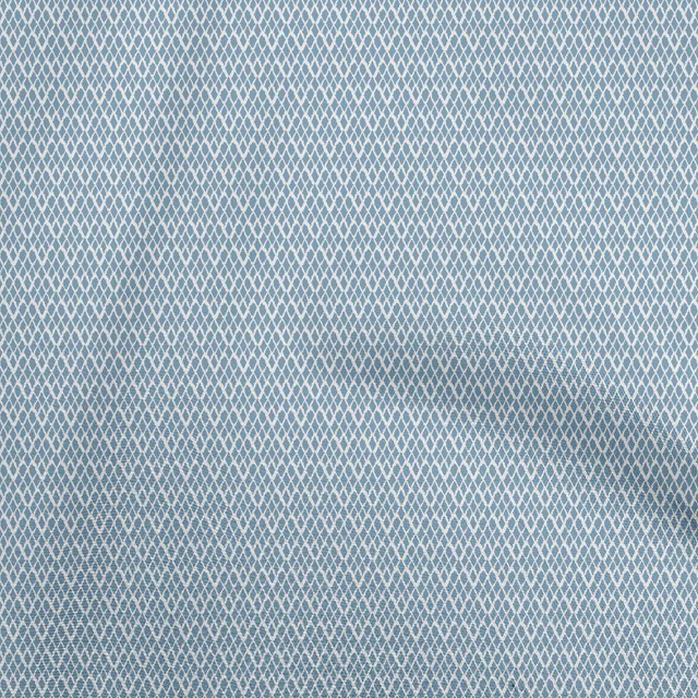 oneOone Rayon Blue Fabric Mix Ikat Sewing Craft Projects Fabric Prints By Yard 56 Inch Wide