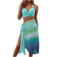 thumbnail image 2 of FcBaudy Maillots de Bain pour Femmes Deux Pièces Maillot de Bain pour Femmes Maillot de Bain pour Femmes Mode pour Femmes Assorti Maillot de Bain Imprimé Multicolore Ajusté Froncé Maillot de Bain Deux Pièces Ensemble Maillot de Bain pour Femmes Maillot de Bain, 2 of 8