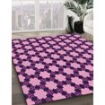 thumbnail image 3 of Ahgly Company Tapis d'Intérieur Lavable en Machine Carré Violet Transitionnel, 5 Pieds Carré, 3 of 7