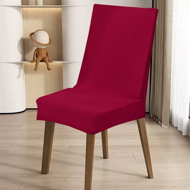 XZNGL Dining Chair Covers,Solid Color Brushed High Elastic Chair Cover Soft and Comfortable Chair Seat Cover -Proof and Dirt- Chair Slipcover Suitable for Dining Chair,High Chair Cover