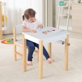 thumbnail image 3 of Costway Ensemble Table et Chaise pour Enfants en Bois Bureau d'Étude et de Dessin d'Activités avec Tiroir pour Rouleau de Papier, 3 of 10