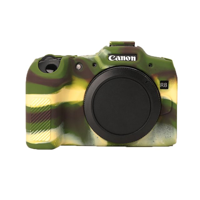 GadgetCom Camera Case Compatible with Canon EOS R8, Anti-Slip Soft Silicone Shell Protective Cover