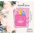 thumbnail image 5 of Darling Souvenir Pink Birthday Invitation Card 28 Pcs Fill or Write In Blank Invites Printable Party Supplies 5 x 7 Inches, 5 of 5
