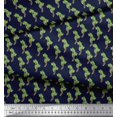 thumbnail image 2 of Soimoi Blue Heavy Canvas Fabric Palm Tree Print Fabric by the Yard 58 Inch Wide, 2 of 5