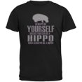 thumbnail image 1 of Always Be Yourself Hippopotame T-Shirt Adulte Noir, 1 of 1