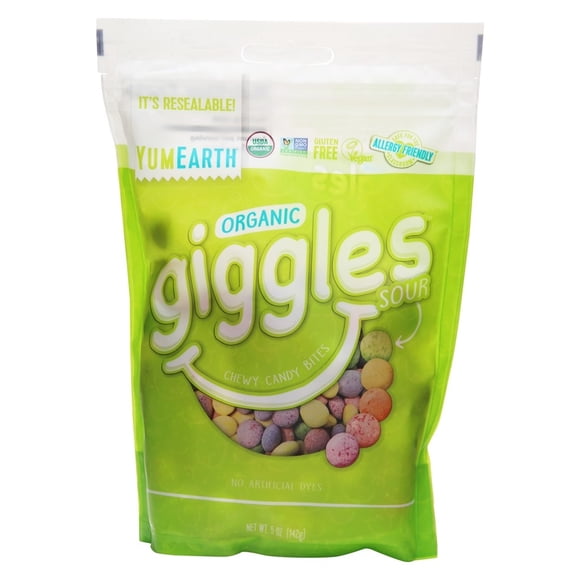 YumEarth - Organic Giggles Chewy Candy Bites Sour - 5 oz.