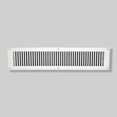 thumbnail image 1 of Air Return Grill 4″ x 24″ with 6″ x 26″ Faceplate – Contemporary Design HVAC Vent Cover, Cast Aluminum, Powder-Coated Repaintable Wall Ceiling Floor Cold Air Return Grille (VR102), 1 of 7