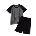 thumbnail image 2 of LSLJS Men's Pajama Set Sleepwear Lightweight Quick Dry Short Sleeve Shirts Shorts Soft Comfy Sleep Sets, Men's Pajamas, 2 of 4