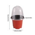 thumbnail image 3 of Pot de Semis avec Dôme d'Humidité Conteneur de Jardinage Transparent Petite Plaque de Semis pour Intérieur Extérieur, 3 of 6
