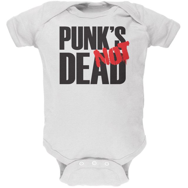 Punk n'Est Pas Mort V1 Blanc Doux Bébé un Morceau