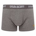 thumbnail image 3 of LYLE&SCOTT Men's Boxer Shorts, 3-Pack - Barclay Core Trunks, Stretch Cotton Black/Grey/White L (Large), 3 of 5