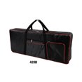 thumbnail image 2 of Étui de Piano Sac pour Orgue Électronique Housse d'Instrument de Musique Sac à Main Imperméable Housse en Tissu Oxford Sac à Dos Grande Capacité 420D Bord Rouge Noir, 2 of 9