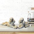 thumbnail image 4 of pitrice Poodle Dog Statue Animals Figurine Living Room Office Decoration Beige, 4 of 8