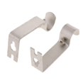 thumbnail image 1 of yuksok Ensemble de 2 Supports de Tringle à Rideaux Tringle à Rideaux Double Facile Sans Perçage Droit dans Argent, 1 of 6