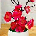 thumbnail image 1 of pitrice Fake Plant Potted Arrangement Artificial Potted Flowers for Home Decorations Rose Red, 1 of 8
