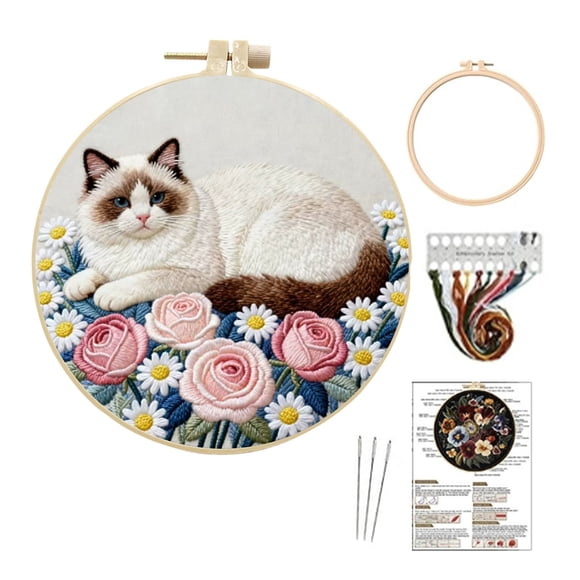 TIELUTT Complete Embroidery for Beginners with Patterns Knitting Yarn Knitting Kits for Adults with Yarn Knitting Needles for Beginners Knitting Books and Patterns for Beginners Knitted Throw Blanket
