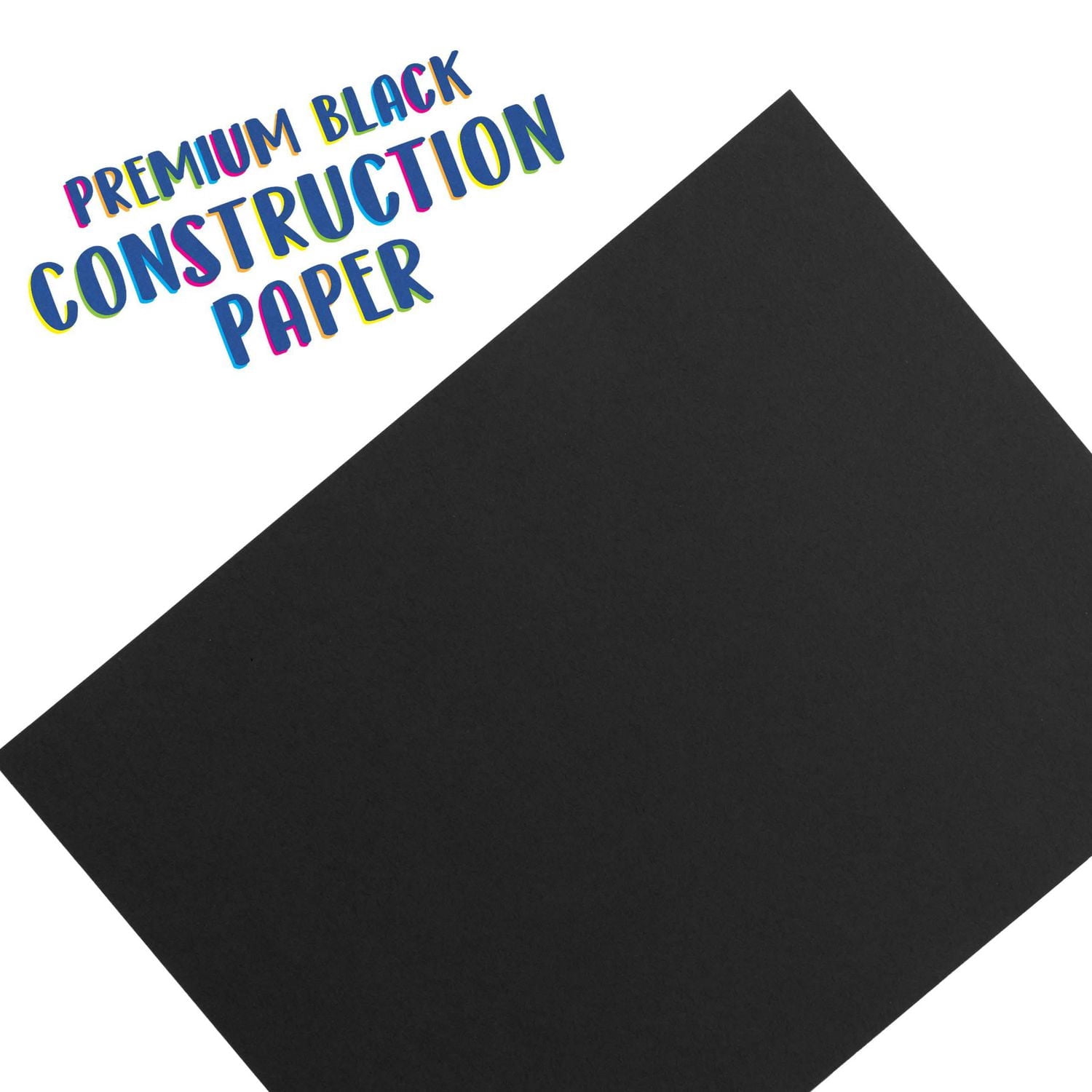 Crayola Project Premium Black Construction Paper, 50 Sheets