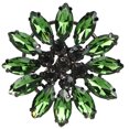 thumbnail image 2 of Clothing Accessories,  Glass Applique 2PCS Colorful Beautiful Appearance  For Amateurs For Professional Designers Red,AB Color,Yellow,Light Blue,Light Green,Peacock Blue,Dark, 2 of 8
