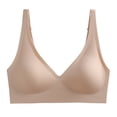 thumbnail image 4 of Timegard Womens Bras Adjustable Strap Wireless Deep V Neck Smoothing Full Support Comfort Everyday Bra, 4 of 6