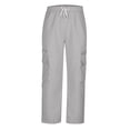 thumbnail image 4 of LSLJS Men Casual Multiple Pockets Outdoor Straight Type Fitness Pants Cargo Pants Trousers, 4 of 6