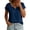 ZA-Navy t shirts, variant on DIOAZUD Linen Shirts for Women Roll up Notched V Neck T-Shirts Solid Color Regular Fit Tops Breathable Lightweight Summer Top