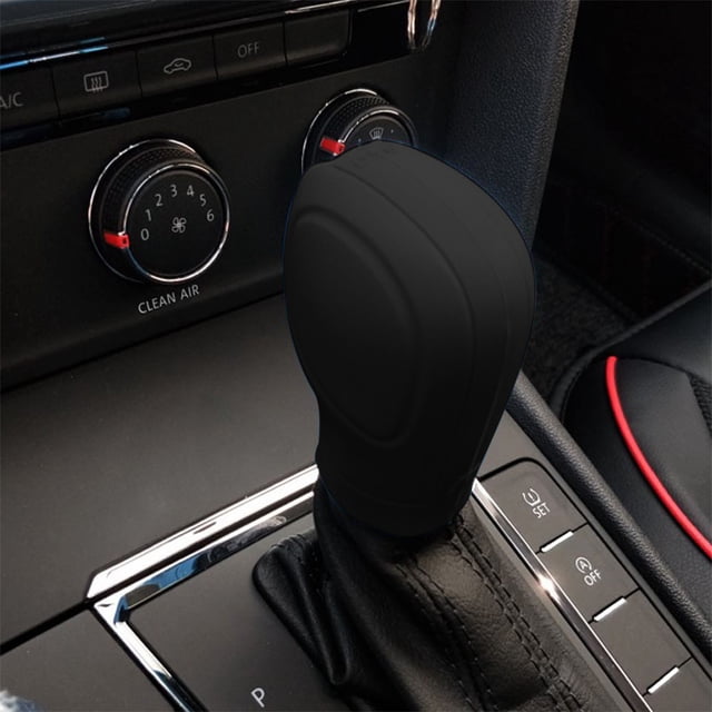 Dvkptbk Gear Shifter Knob Car Gear Shifter Knob Cover, Elastic Car Automatic Shifter Protector Cover, Universal Antl-Slip Auto Knob Gear Stick Protector Vehicle Accessories