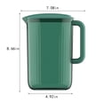 thumbnail image 3 of TopLLC Large Plastic Water Pitcher with Lid Square Water Carafe with Lids – Dishwasher Safe Plastic Pitcher – Water, Tea, or Juice Containers with Lids for Fridge (8.66×7.08in), 3 of 7