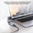 thumbnail image 3 of 5-IN-1 USB C Hub Type-C Docking Station Multiport Adapter with 4K HD RJ45 Ethernet USB 3.0 USB 2.0 PD Charging Port Compatible with MacBook MateBook PixelBook, 3 of 8