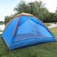 thumbnail image 1 of 3-4 Person Beach Tent, Sun Shade Shelter with Mosquito Net & Tote Bag, 1 of 9