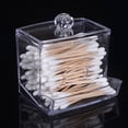 thumbnail image 3 of Zootealy New Acrylic Cotton Swabs Storage Holder Box Transparent Makeup Case Cosmetic Container, 3 of 7