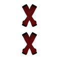 thumbnail image 3 of Maytalsory Bas Longs Épais et Confortables en Polyester Faciles à Assortir Rouge et Noir 2Set, 3 of 6
