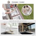 thumbnail image 4 of Stylish Single Handle Brushed Gold Foldable Kitchen Faucet, 4 of 12