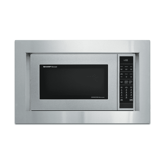SHARP RK94S30F 30" Built-In Microwave Oven Trim Kit, Stainless Steel, Compatible with Sharp SMC1585KS, Easy Install, Seamless Built-In Appearance