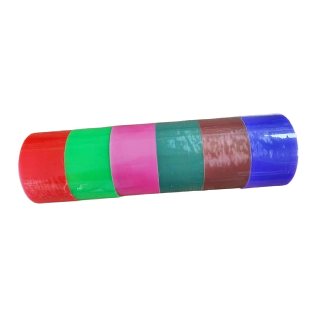 GUOOL 6Pcs Sticky Ball Rolling Tape Educational Toys Sticky Handmade Colorful Portable 4.8cm Thermochromic