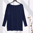 thumbnail image 3 of AherBiu Hauts à Manches Longues pour Femmes Haut de Pyjama Confortable T-Shirts Col Rond Ample Doux Vêtements de Nuit Pjs T-Shirt, 3 of 6