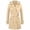 Beige, variant on Pisexur Women's Trench Coat Mid-Length Belted Overcoat Fashion Double-Breasted Classic Lapel Jackets for Women with Hood Solid Color Slim Fit Long Sleeve Fall Coats S-2XL Black