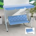 thumbnail image 2 of Outsunny Coussins de Remplacement pour Balançoire de Banc d'Extérieur à 3 Places, 2 of 10