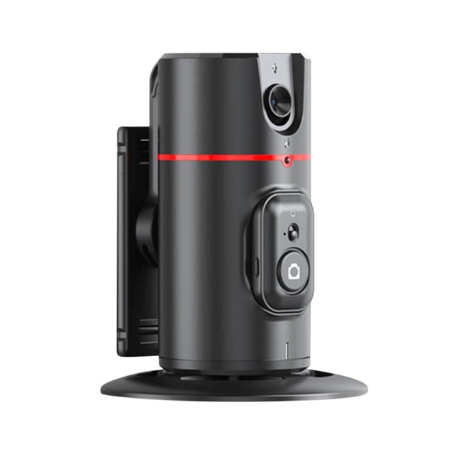 Phone Camera Stand With 360° Pan/Tilt Rotation, Smart Gesture Control, Remote Shooting, Adjustable Desktop Mount for Mobile Phones