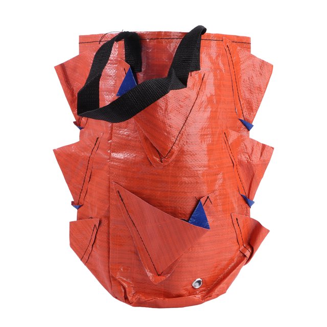 Sacs à Fraises pour Culture Suspendus en Orange pour Usage Multi-Usage