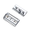 thumbnail image 2 of Replacement 1PC Traditional Replacement Safety  Head Chrome Scalloped Bar Double Edge Safety  Head Shaving Open Comb Head for Men Barber Male Home Use Shaving Tools, 2 of 7