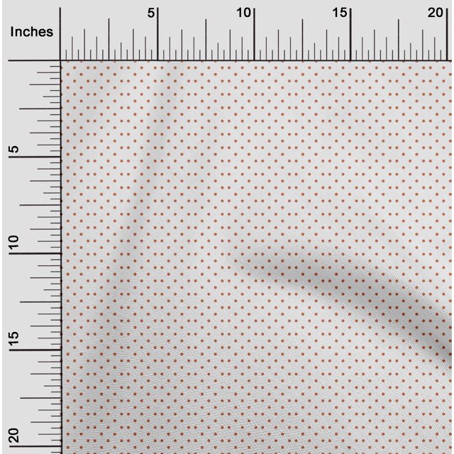 oneOone Cotton Cambric Fabric Polka Dots Print Sewing Fabric BTY 56 Inch Wide