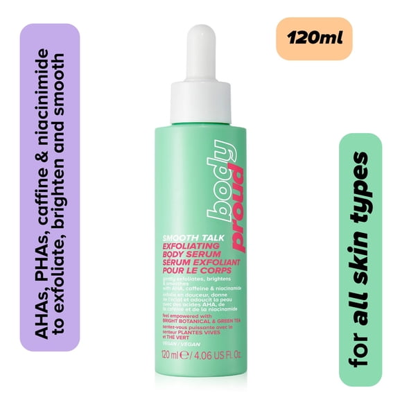 Body Proud - Sérum exfoliant pour le corps avec niacinamide Smooth Talk -100 % Végane - 100 ml