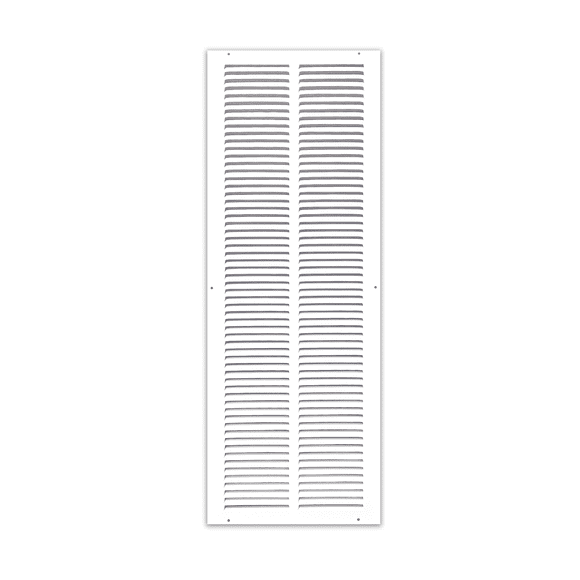 Prima Decorative Hardware 1 RA Air Return Grille 10 x 30, White Steel Return Vent Cover for Sidewall and Ceiling, Fits Standard Duct Openings, Outer Size 11-3/4 x 31-3/4 in