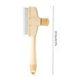 thumbnail image 4 of Flea Comb for Cats, SelfCleaning Flea Comb for LongHaired Dogs Gentle Grooming Brush with Release Button, Yellow Ref: 6976, 4 of 5