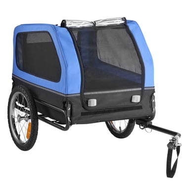 KFFKFF Remorque pour Vélo pour Chien, Supporte jusqu'à 88 Lb, Chariot Porte-Bicyclette pour Petits et Grands Chiens, Cadre Pliable Facile avec Roue à Dégagement Rapide