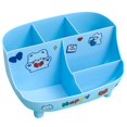 thumbnail image 1 of 1 Set Pen Holder 6 Grids Waterproof Dust-proof Anti-deformed Strong Load Bearing Rounded Corners Desktop Pen Organizer Home Supply, 1 of 8