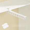 thumbnail image 1 of Rail Coulissant pour Pantalons Rangement Garde-Robe Économise de l'Espace Sans Perçage Installation Support Télescopique avec Adhésif 10ml, 1 of 9