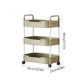 thumbnail image 3 of EGNMCR Storage Containers Kitchen Storage Carts 3 Layer With Armrests Storage Rack Bathroom Toilet Toiletries Storage Carts Suitable For Kitchens Bathrooms And Living Rooms Plasti c trolley, 3 of 6