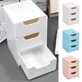 thumbnail image 1 of SSZMDLB 3Pcs Plastic Drawer Organizer Stackable Storage Box Sliding Drawer Unit For Desktop Bedroom Office Kitchen Bathroom Dorm Under Sink Closet, 1 of 9