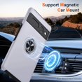 thumbnail image 4 of KOMI for Google Pixel 7 Pro Case, Slim Fit Case for Pixel 7 Pro with Ring Holder Kickstand,[Military Grade Drop Tested] Dual Layer Shockproof Protective Phone Case for Pixel 7 Pro 6.7", Silver, 4 of 5